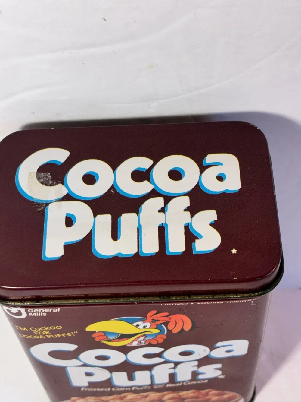 Vintage 1995 General Mills Cocoa Puffs Cereal Tin Sonny Cuckoo Bird Metal